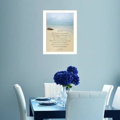 TrendyDecor4U Contemporary "Sea Fever" Framed Print Wall Art
