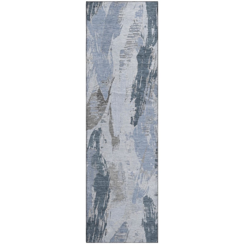 Premium Washable Super Soft Contemporary Strokes Mayfield Rug