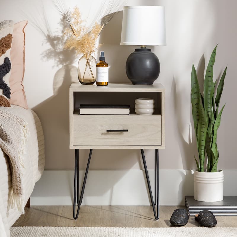 Middlebrook 18-inch 1-drawer Hairpin Nightstand