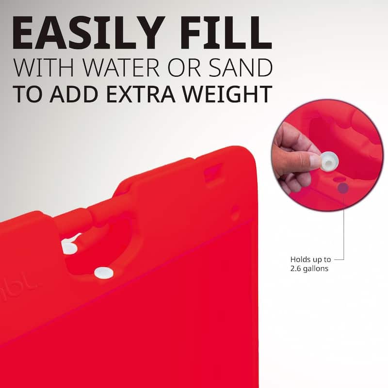 Jumbl A Frame Sandwich Board – 22 x 28” Display Sidewalk Sign with PVC Sign Protector ( Red )