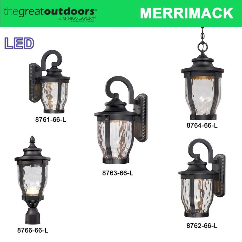 The Great Outdoors 1 Light LED Post Light from the Merrimack