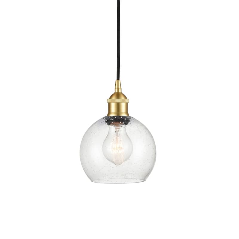 Innovations Lighting 616-1P-9-6 Athens Pendant Athens 6" Wide Mini - Satin Gold / Seedy