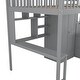 preview thumbnail 8 of 7, Full size Loft Bed with Bookshelf,Drawers,Desk,and Wardrobe