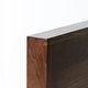 preview thumbnail 26 of 76, KINWELL Square Black Walnut Wood Serving Tray Ottoman Tray with Handles