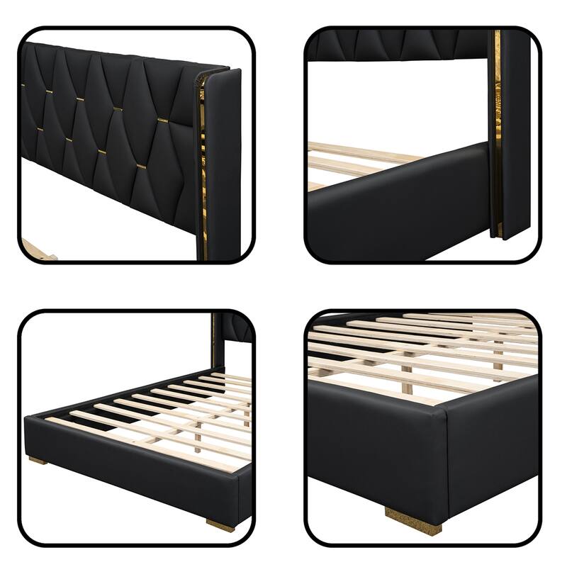 Full Size Upholstered Platform Bed