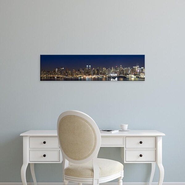 Easy Art Prints Panoramic Images's 'Hudson River, Midtown Manhattan, Manhattan, New York City' Canvas Art