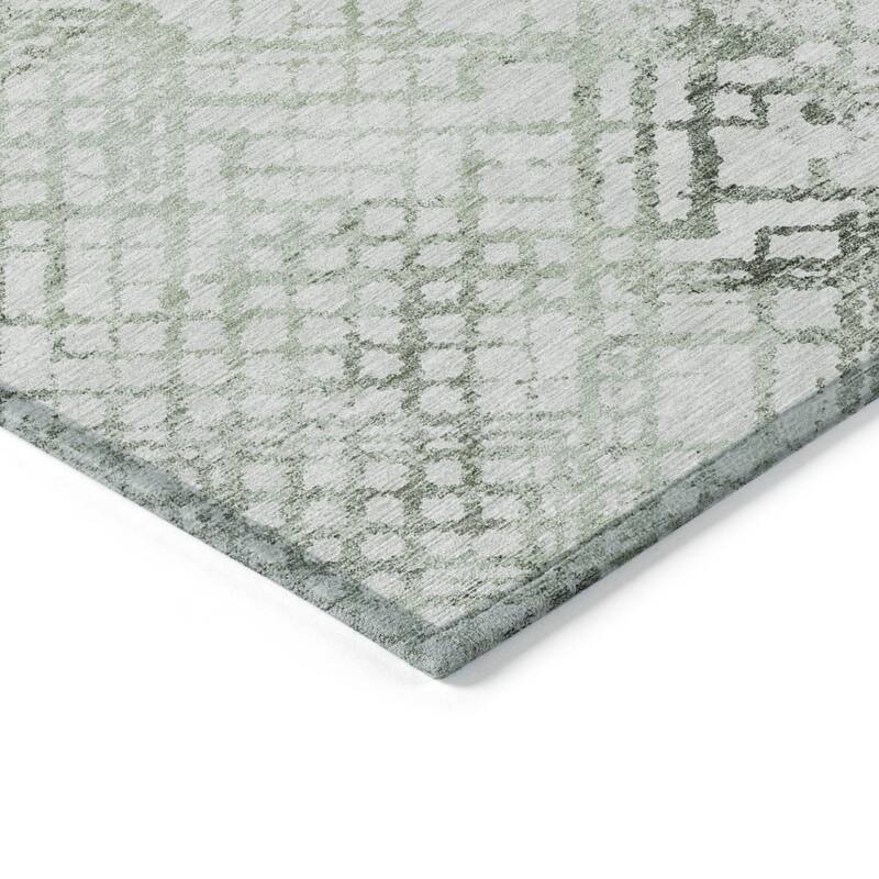 HomeRoots Geometric Transitional Rectangle Outdoor Rug