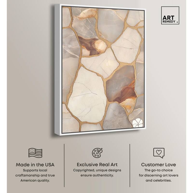 Textured Earthy Tones I Canvas by Art Remedy