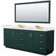 Option Green / White Quartz Top / Brushed Gold Hardware