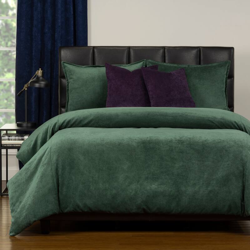 Mixology Padma 6 Piece Duvet Cover and Insert Set - Emerald - Full
