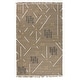preview thumbnail 1 of 7, Belfast Wool Blend Area Rug by Kosas Home 2x3 - Khaki Multi