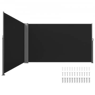 Retractable Aluminum Patio Awning Wind Screen for Outdoor Privacy