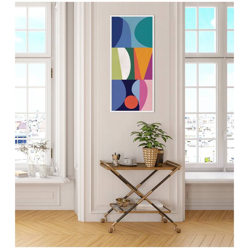Kate and Laurel Abstract 02 Panel 2 by Rachel Lee Framed Canvas Wall Art Print