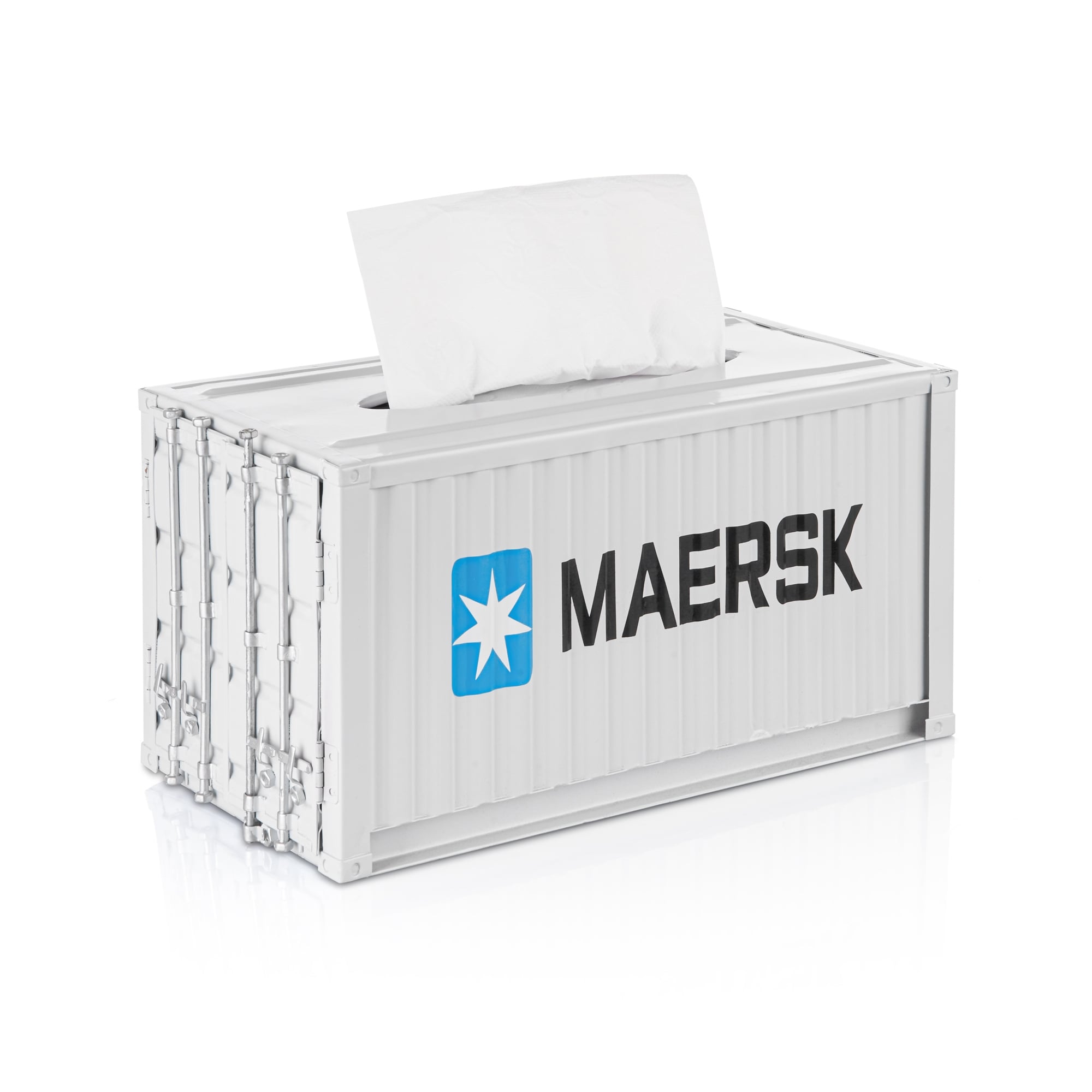 Container tissue box cover clearance