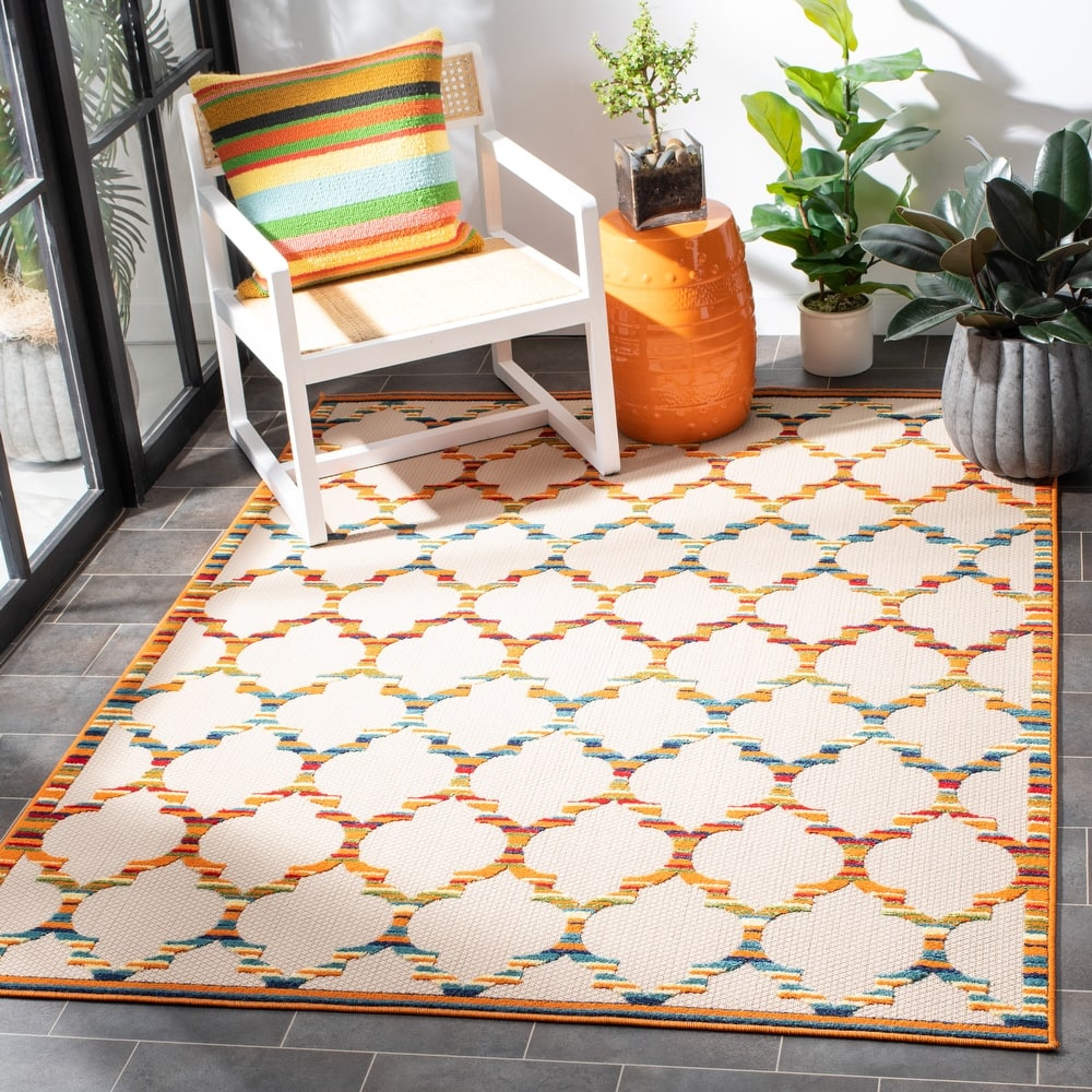 SAFAVIEH Cabana Kaleen Indoor/ Outdoor Waterproof Patio Trellis Rug