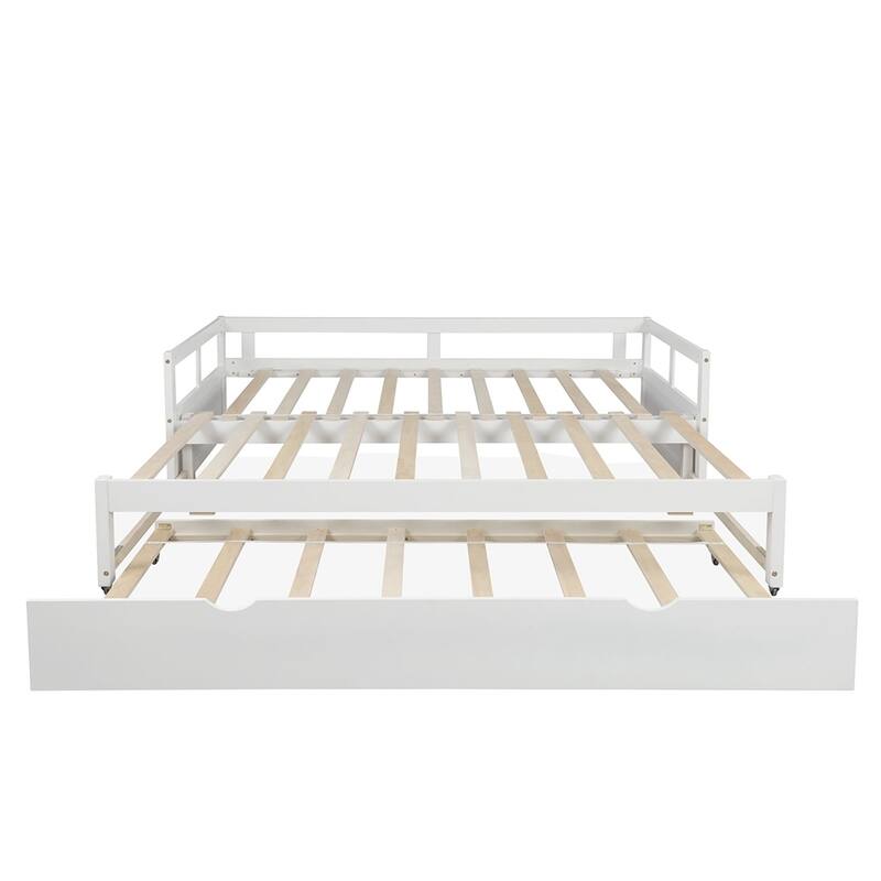 Extending Daybed with Trundle, Wooden Daybed with Trundle