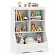 preview thumbnail 1 of 32, Costway 3-Tier Children's Multi-Functional Bookcase Toy Storage Bin - See Details White