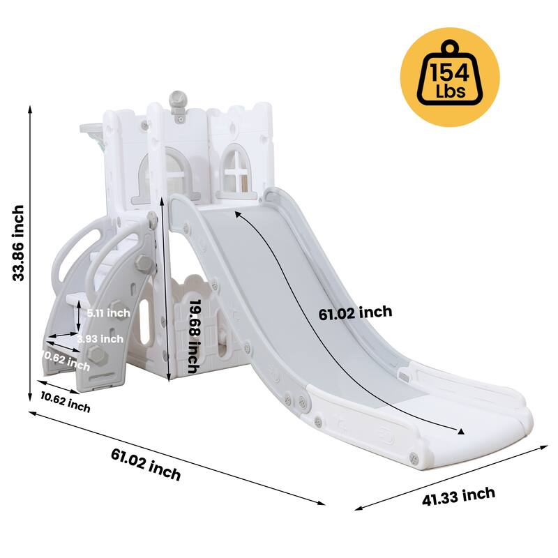 Toddler Kids Slide Swing Outdoor and Indoor Play set