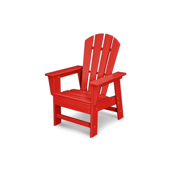 slide 2 of 33, POLYWOOD Kids Casual Outdoor Chair Sunset Red