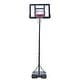 preview thumbnail 1 of 13, Portable Removable Basketball System Basketball Hoop Teenager PVC Transparent Backboard with Adjustable Height 7ft - 8.5ft Black
