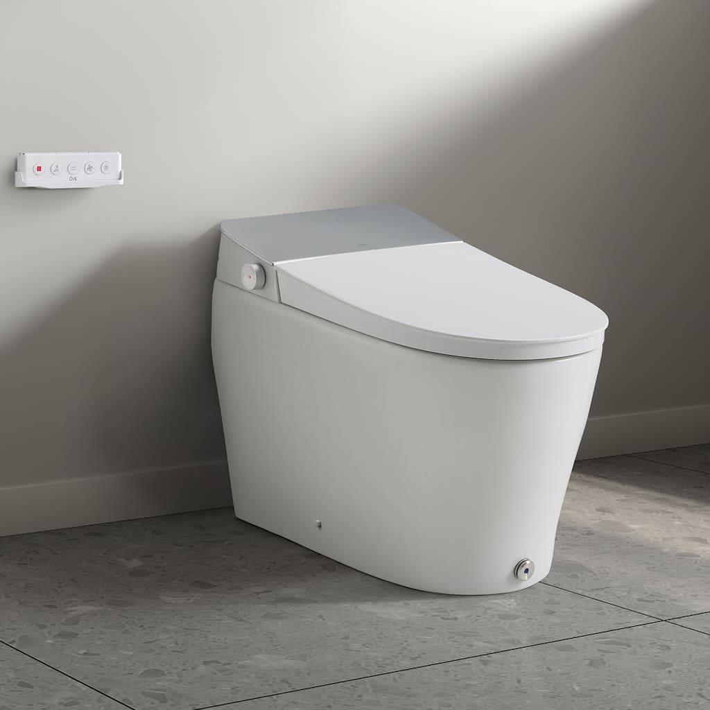 Ove Clarke Dual-Flush Hands-Free Smart Bidet Toilet with Built-in Tank