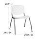 preview thumbnail 2 of 75, Powder-coated Metal/ Plastic Stackable Chair (Set of 5)