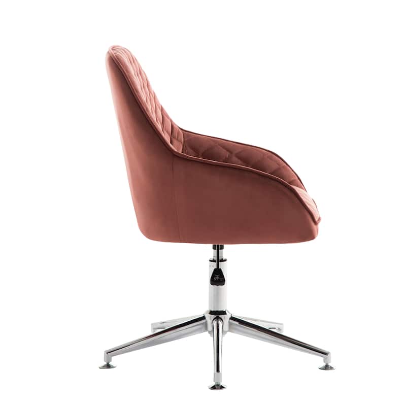 Porthos Home Vinita Height Adjustable Swivel Office Chair, Velvet Upholstery