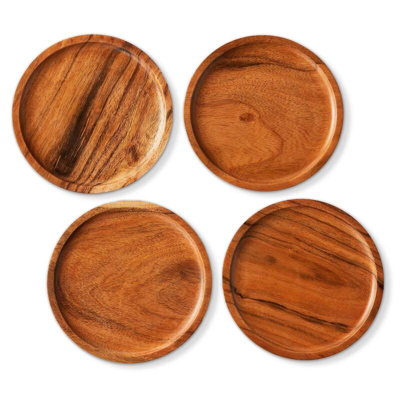 Acacia Plate, Set of 4
