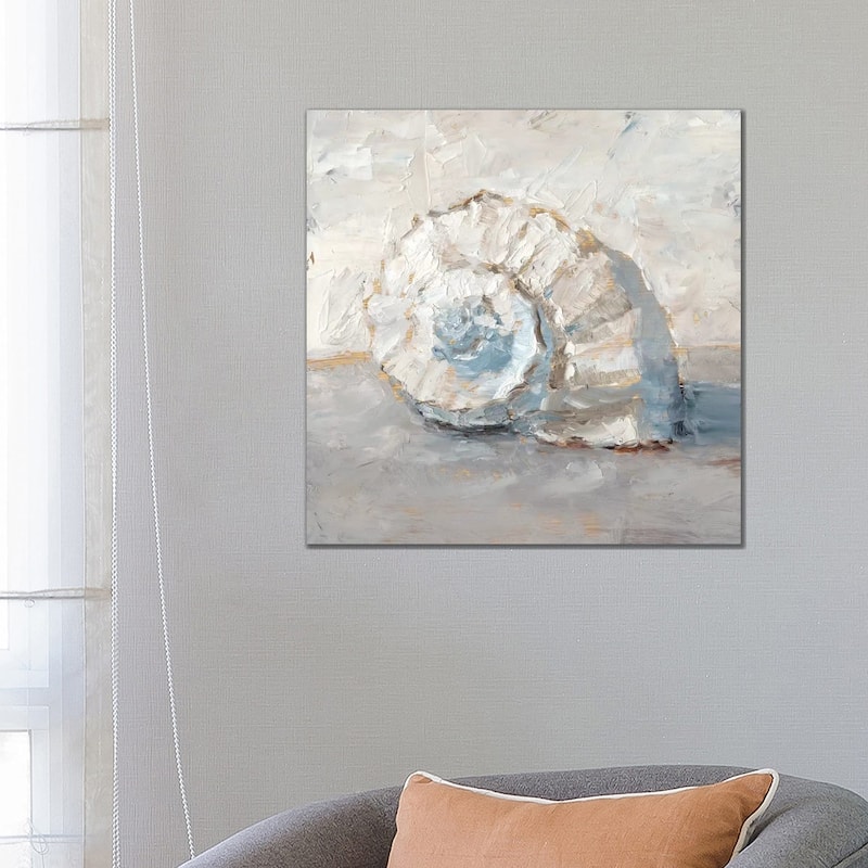 iCanvas "Blue Shell Study III" by Ethan Harper Canvas Print - 26x26x1.5