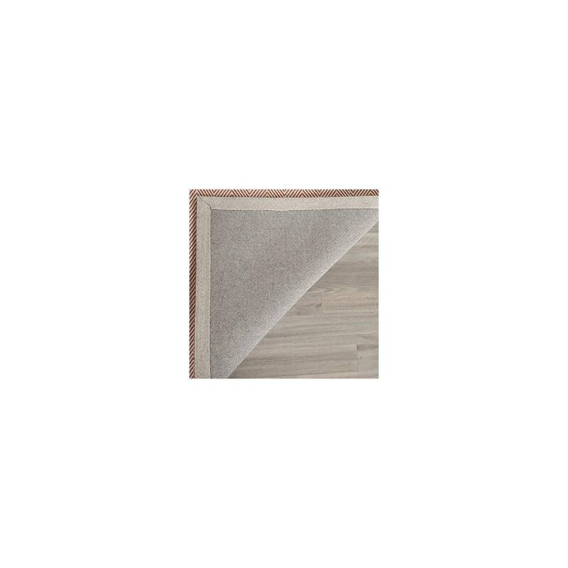 Antique Appeal Area Rug 6x9 - Handmade Jute Rug - Light Grey Living Room Bedroom Floor Decor - 108 x 72