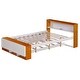 preview thumbnail 7 of 21, Full Size Platform Bed with Trundle,Storage Headboard and Footboard,USB Charging Design
