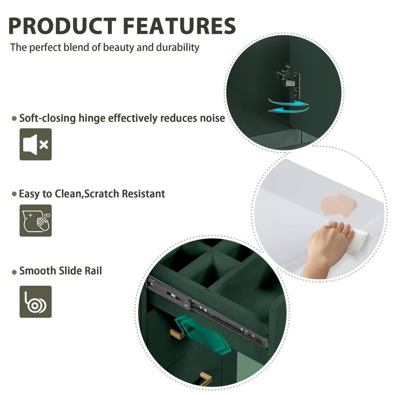 36'' Bathroom Vanity with Ceramic Sink Combo