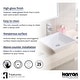 preview thumbnail 5 of 4, Karran Valera 16" Vitreous China Vessel Bathroom Sink in White