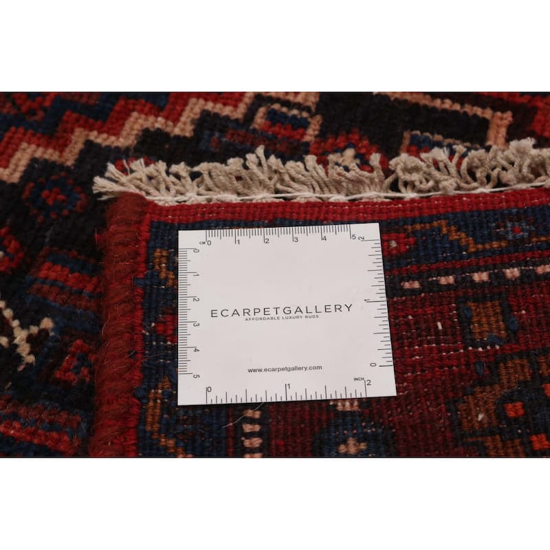 ECARPETGALLERY Hand-knotted Kayseri Vintage Red Wool Rug - 4'4 x 10'3