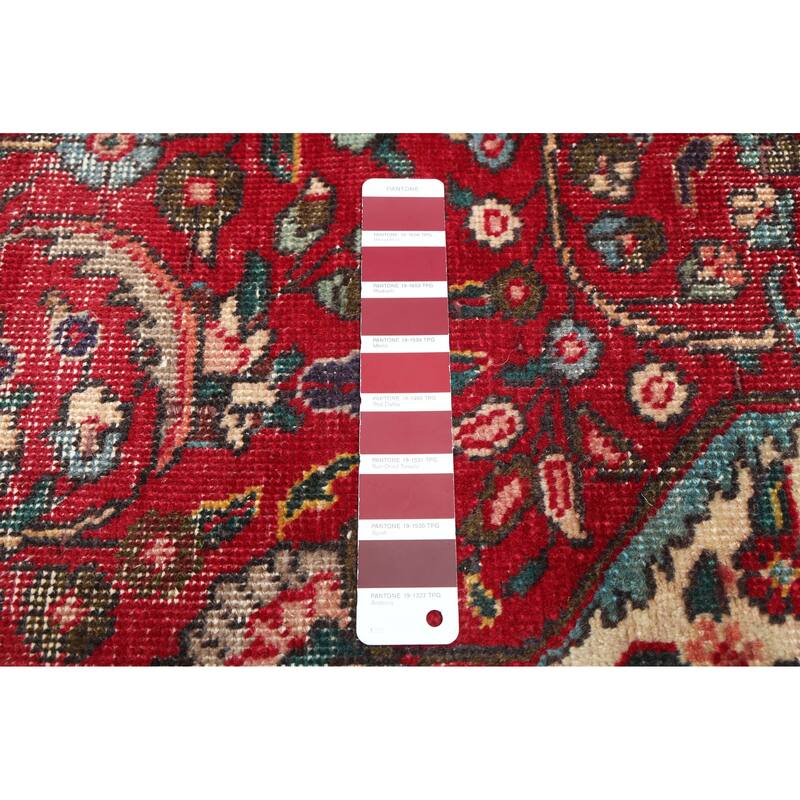 ECARPETGALLERY Hand-knotted Antalya Vintage Red Wool Rug - 6'7 x 9'8