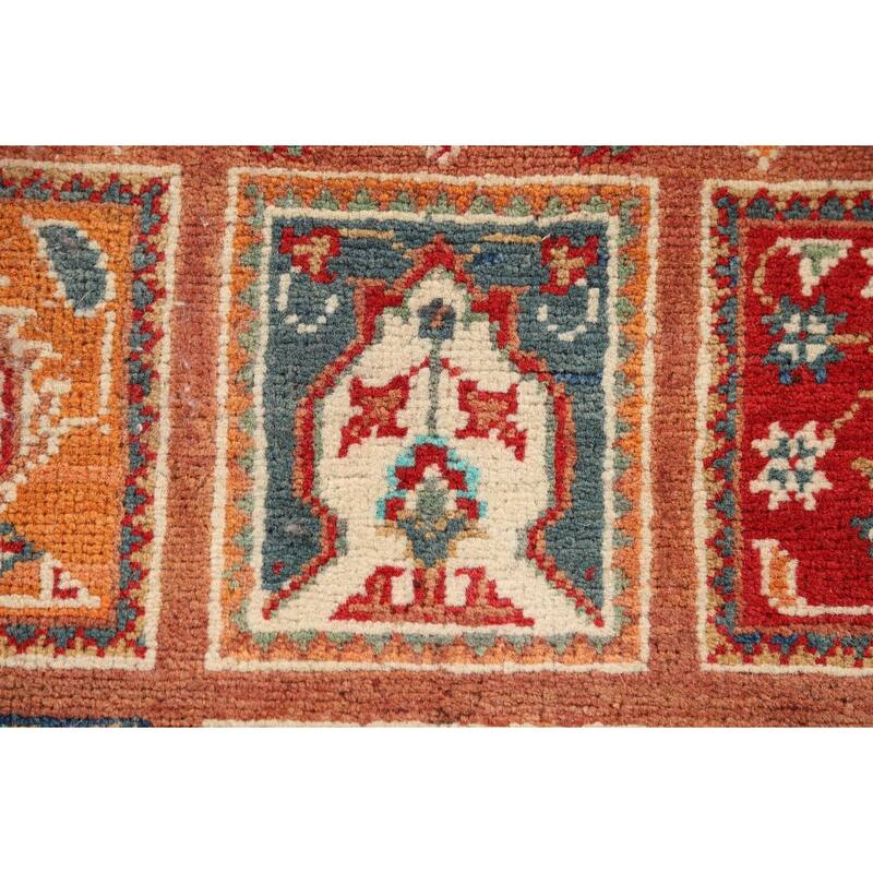 Garden Design Kazak Foyer Rug Hand-Knotted Wool Carpet - 2'0" x 3'1"