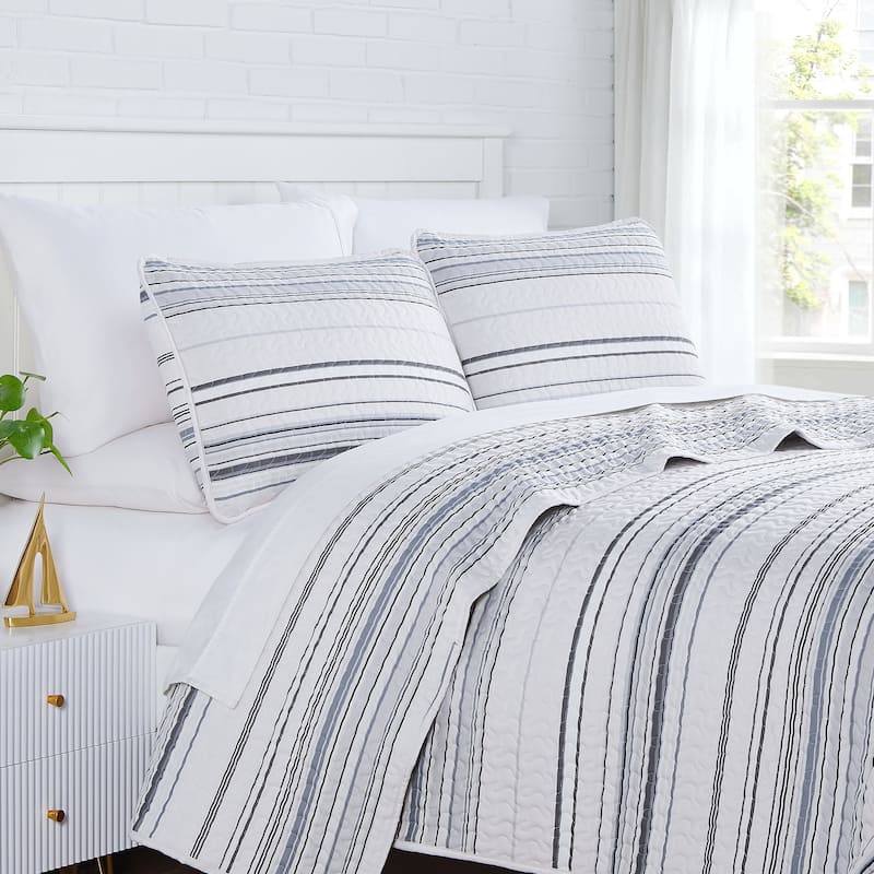 Southshore Stripe Quilt and Sham Set