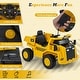 preview thumbnail 9 of 9, 12V Caterpillar Licensed Kids Ride on Dump Truck with Tiltable Bump Bed - 43" x 28" x 24" (L x W x H)