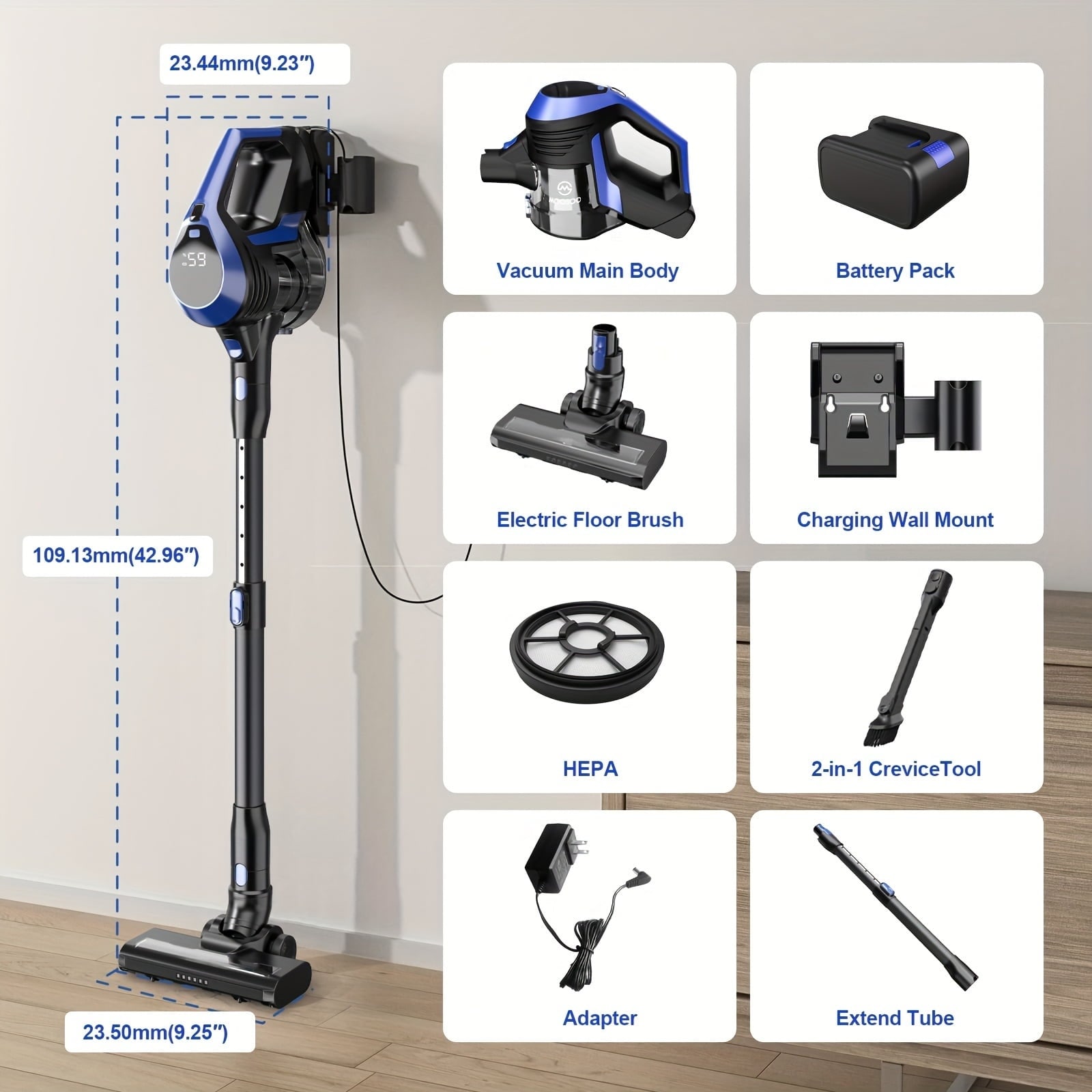 Cordless Stick Vacuum Powerful Suction 4-in-1 Handheld - Bed Bath  display picture 1