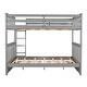 preview thumbnail 7 of 10, Full-Over-Full Bunk Bed with Ladders and Two Storage Drawers