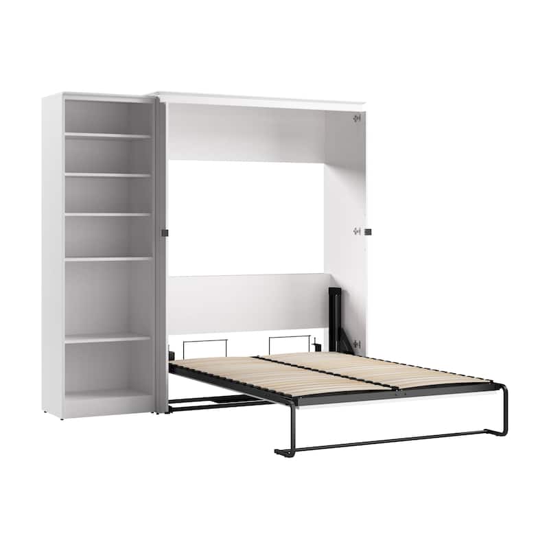 Key West Full Murphy Bed with Closet Organizer (88W) by Bestar