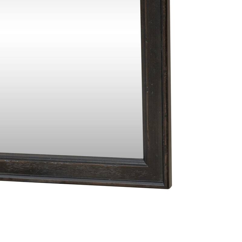Americana Farmhouse Black Landscape Mirror