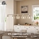 preview thumbnail 52 of 56, 4/5-Light Kitchen Island Pendant Light Fixture with Clear Glass Shades