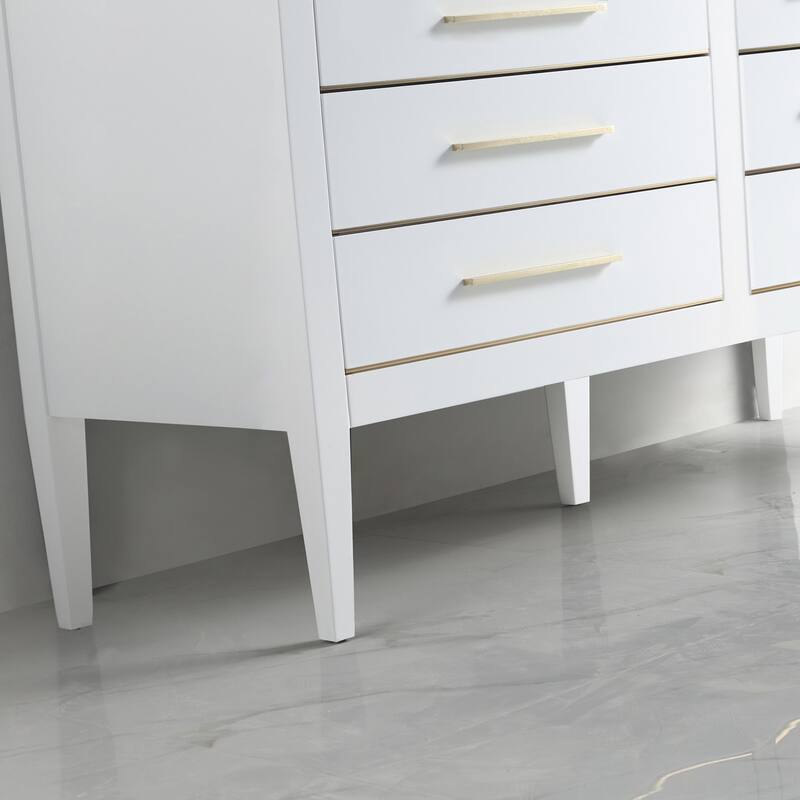Ayer 60" Double Bathroom Vanity Set