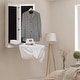 Wall-Mounted Foldable Ironing Board Cabinet with Mirror - Bed Bath ...