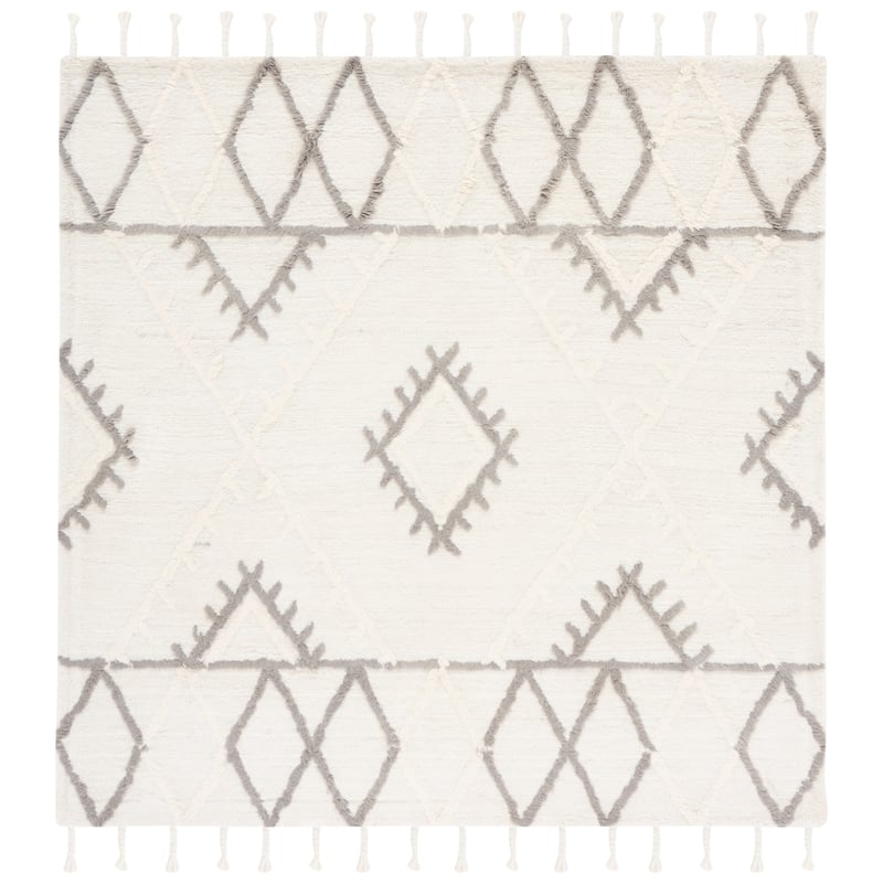SAFAVIEH Handmade Casablanca Shag Briitta Tribal Wool Rug