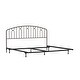 preview thumbnail 22 of 22, Hillsdale Furniture Riverbrooke Metal Arch Scallop Headboard with Frame, Bronze