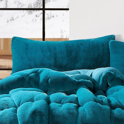Chunky Bunny Yoga - Coma Inducer® Pillow Sham - Real Teal