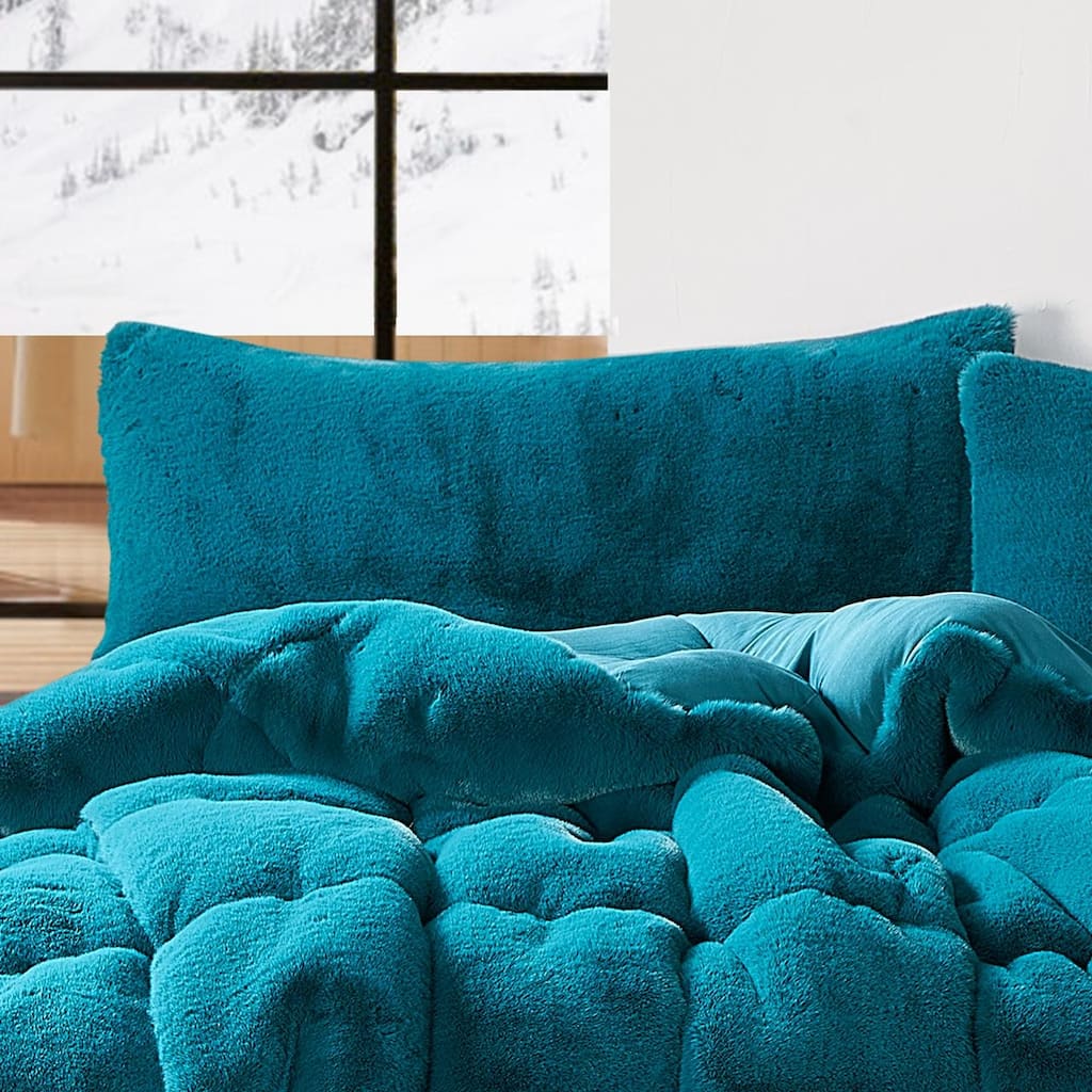 Chunky Bunny Yoga - Coma Inducer® Pillow Sham - Real Teal
