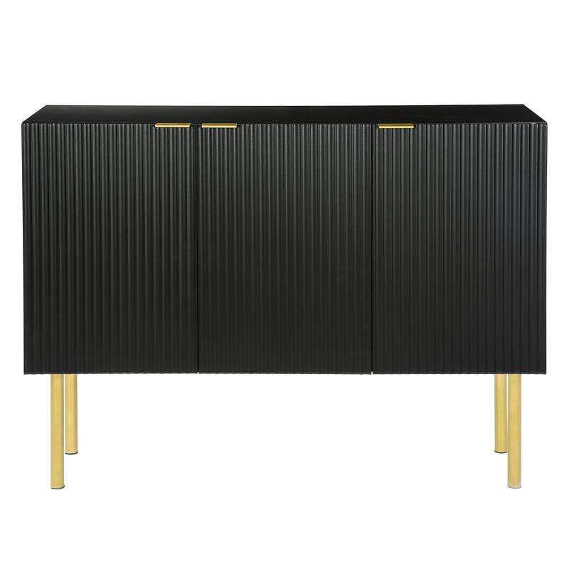 Sideboard Cabinet with Gold Metal Legs and Handles